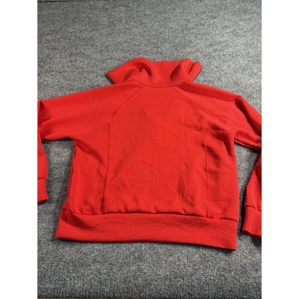 Spanx AirEssentials Half‑Zip Pullover Women’s Medium Red Lightweight Soft - Picture 6 of 8